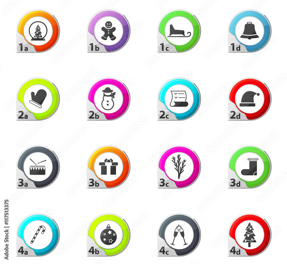 Christmas icons set Christmas icons set