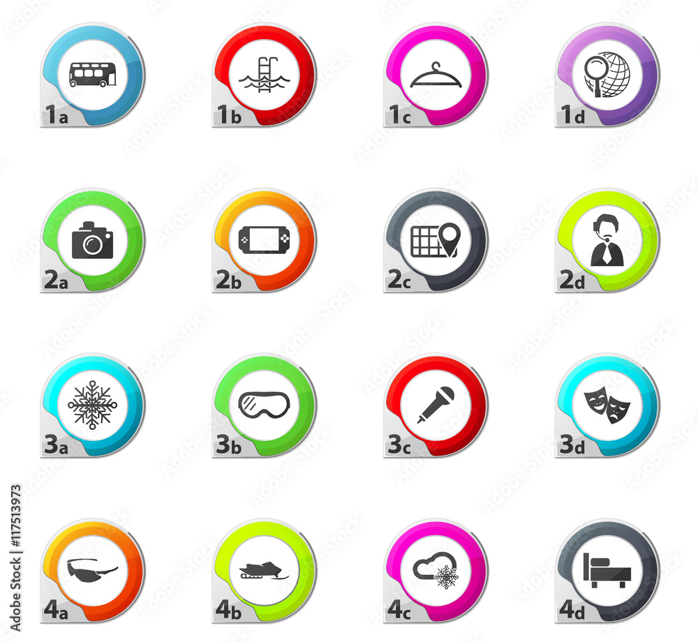 Travel icons set Travel icons set