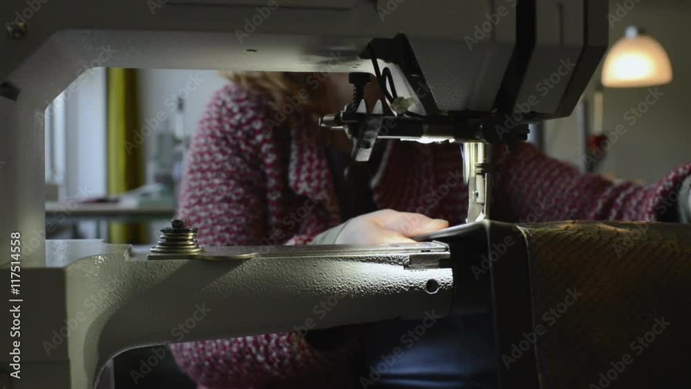 Leather sewing machine