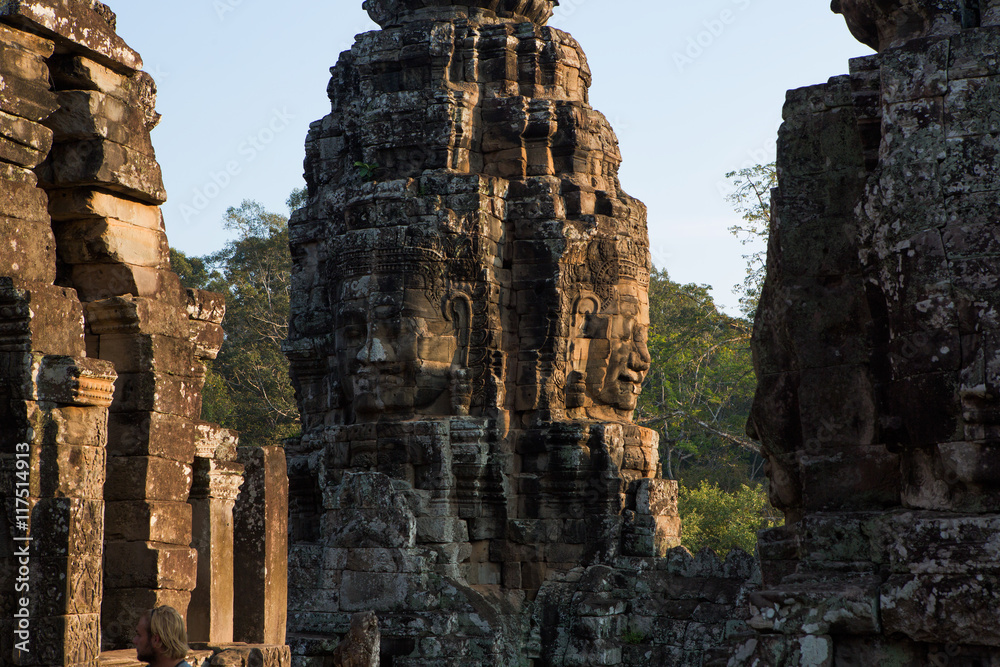 Bayon temple in angkor thom