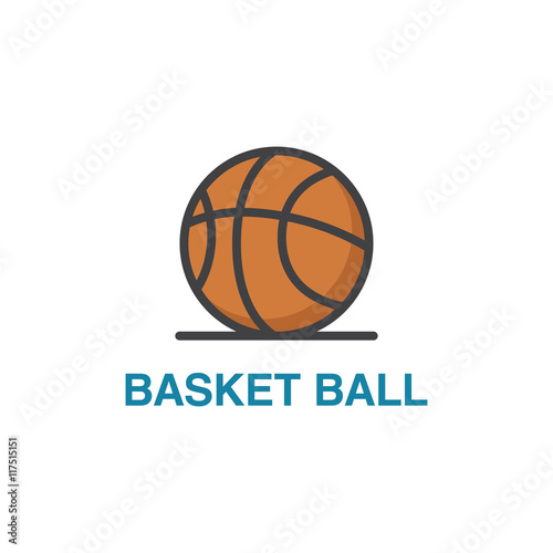 Basket ball vector icon