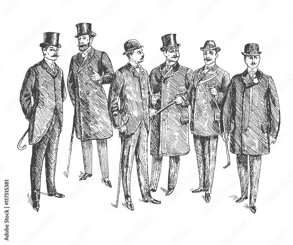 Vintage Men Fashion Illustration