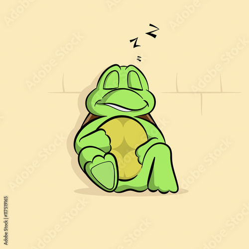 Turtle a sleep