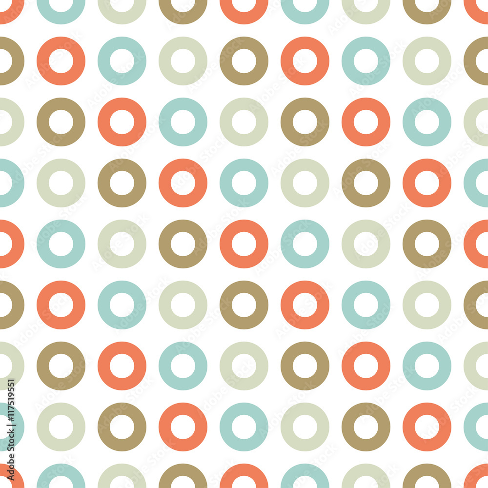 Seamless vector decorative background with decorative rings. Print. Cloth design, wallpaper.