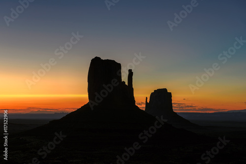 Before dawn at Monument Valley, Utah, USA.