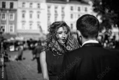 The bridesmaid talks with boy © IVASHstudio