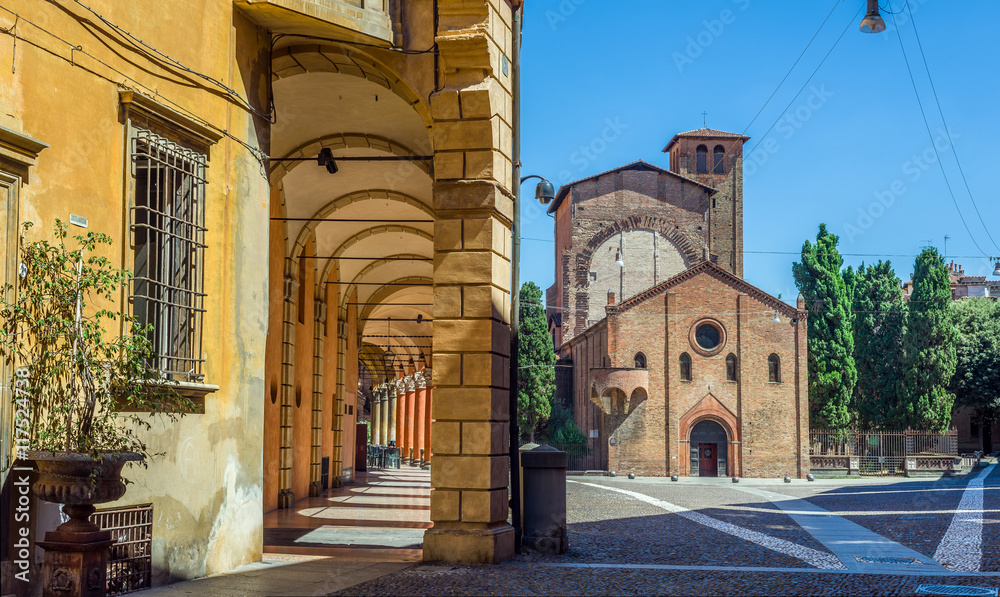Basilica of Santo Stefano in Bologna. Emilia-Romagna. Italy.