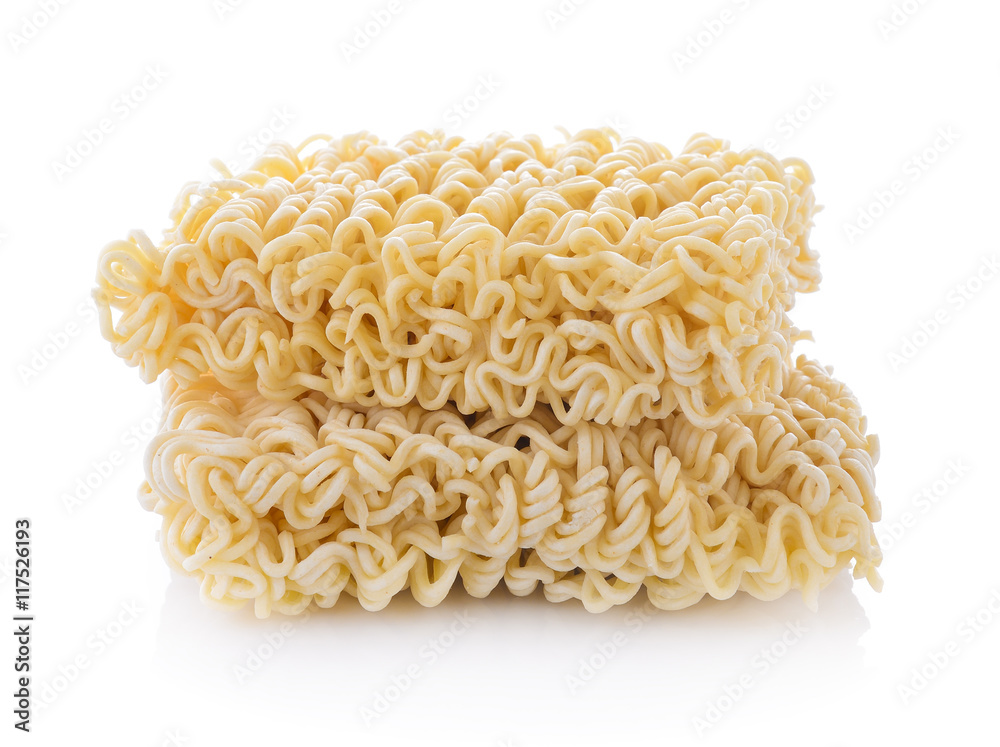 Instant noodles on white background Instant noodles on white background