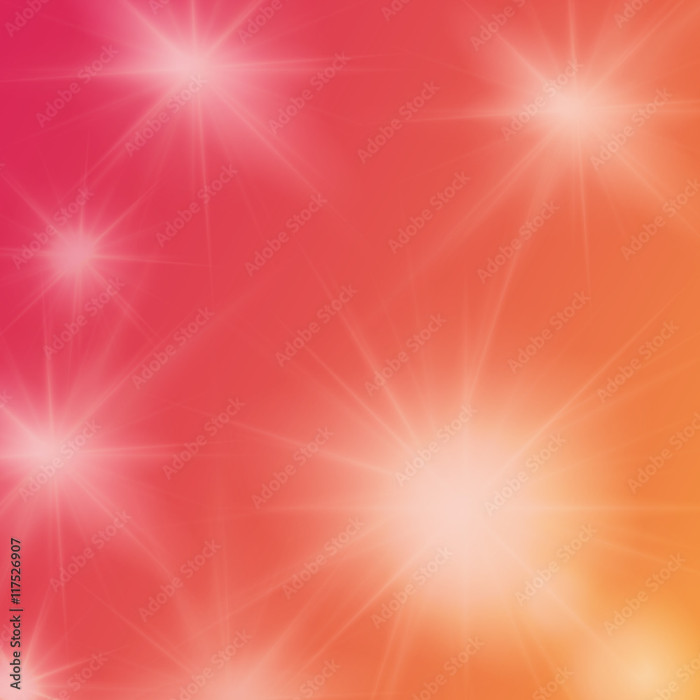 Obraz premium Abstract red background with flares, beams, editable elements under clipping mask
