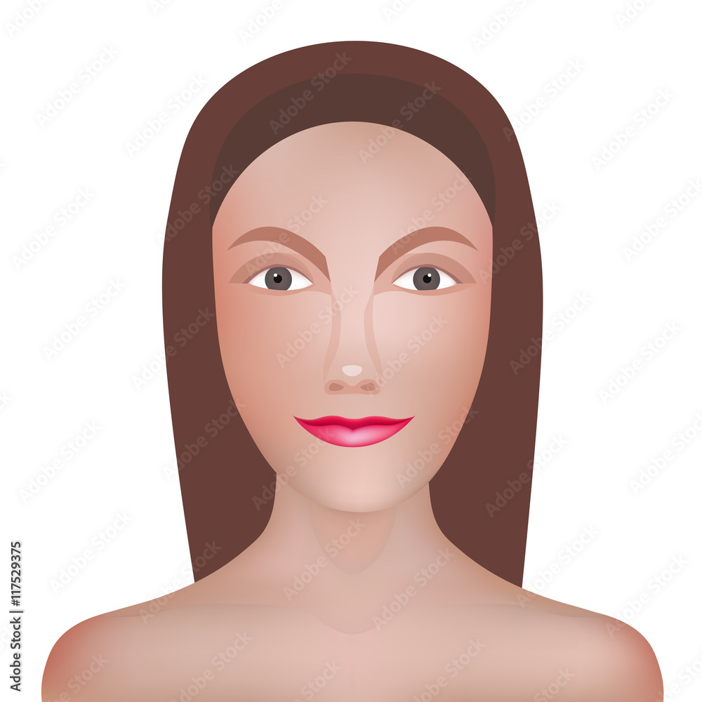 Girl Model Template For Necklaces and Accessories . Fashion Vector Illustration. Girl Model Template For Necklaces and Accessories . Fashion Vector Illustration.