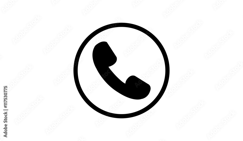 Vector phone icon design concept on white background Vector phone icon design concept on white background