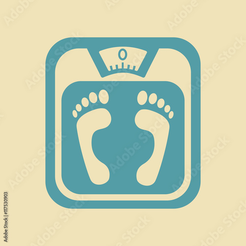 Bathroom scale icon