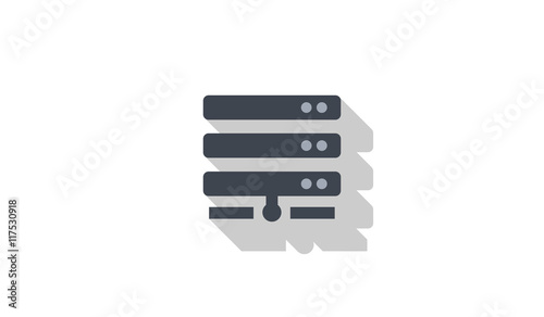 Computer Servers vector icon design concept 