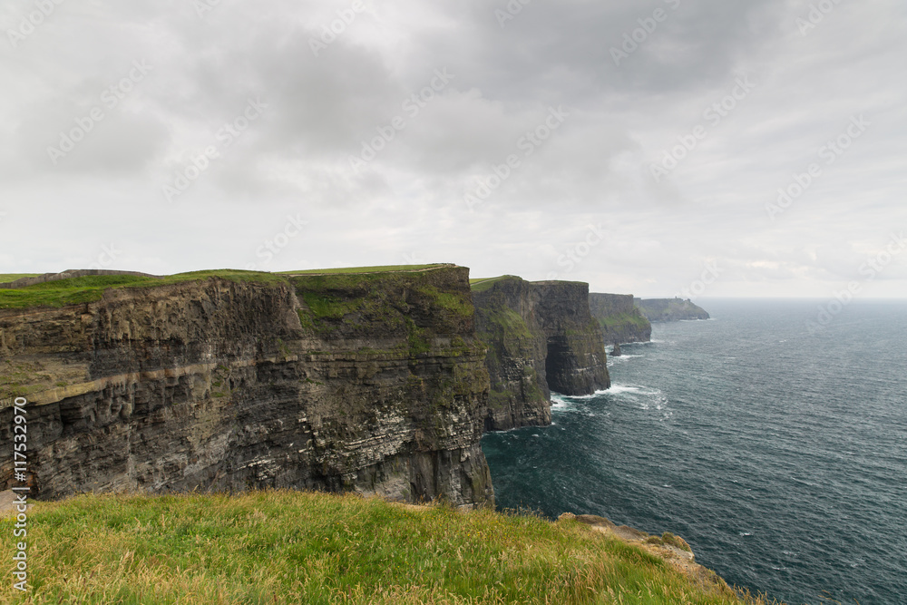 cliffs of moher and atlantic ocean in ireland