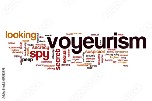 Voyeurism word cloud concept