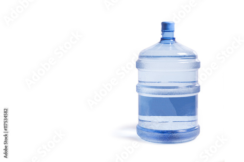 Schilderij op canvas water bottle on white