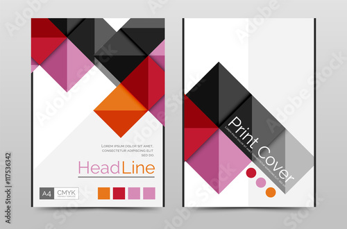 Geometric brochure front page