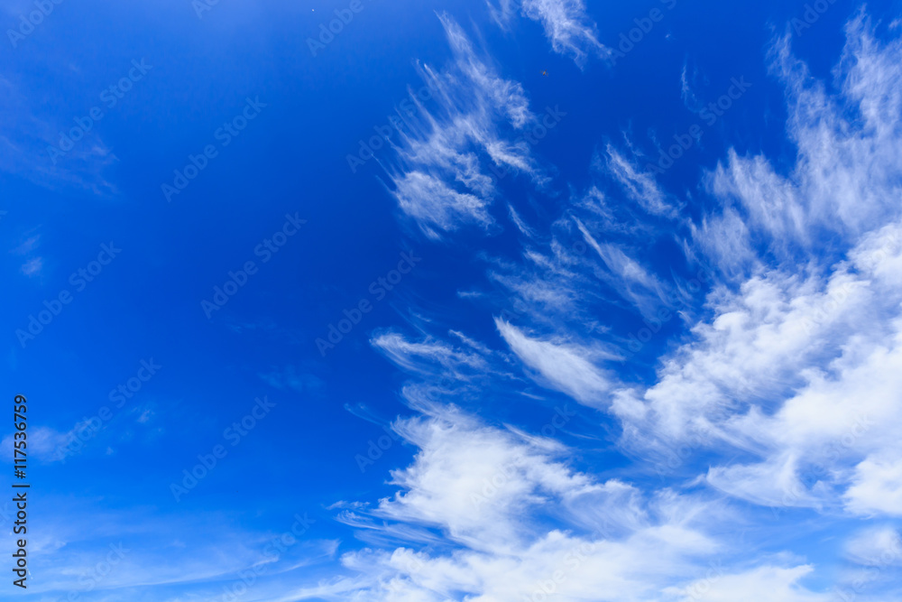Beautiful blue sky with clouds Beautiful blue sky with clouds