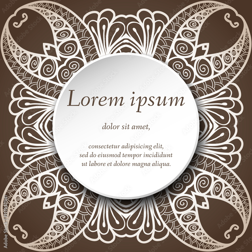 Vector design templates. Seamless abstract pattern, hand drawn texture for Wedding, Bridal, Valentine's day or Birthday Invitations, Cards, Flyers. Floral vintage geometric background. 
