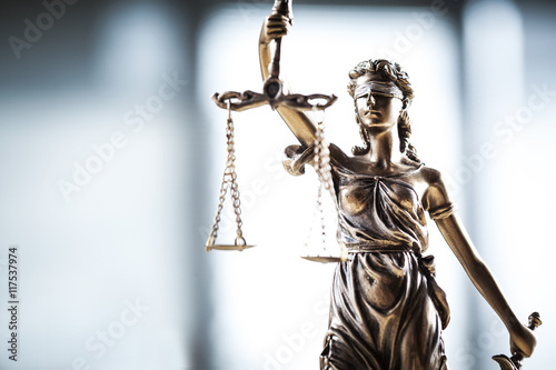 Canvas Print Statue of justice