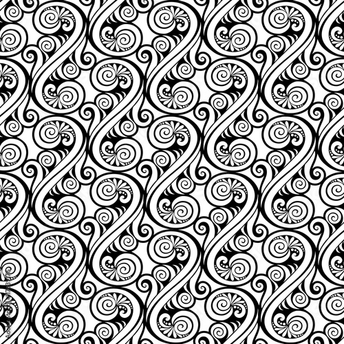 Decorative ornamental vector seamless pattern