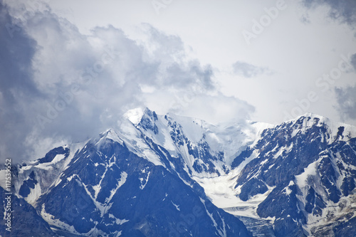 Snowed peaks of the Altai Mountains