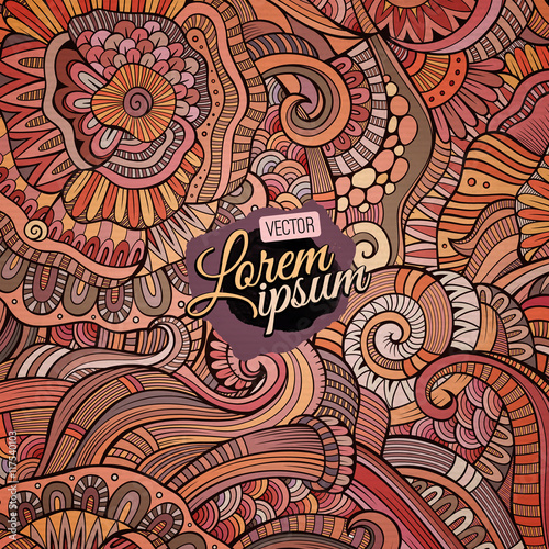 Decorative ethnic vector background