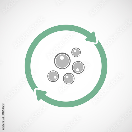 Isolated reuse icon with oocytes