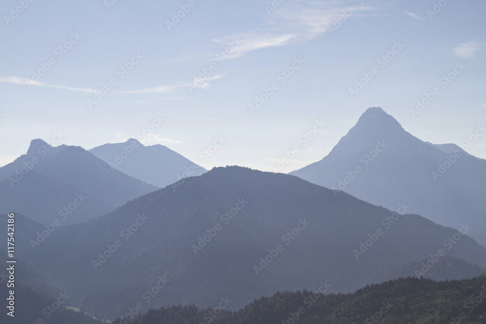 Blick auf die Nordwestseite des Guffert