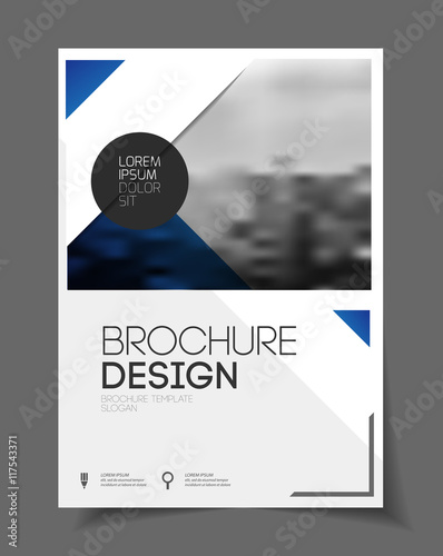 Abstract business Flyer design vector template in A4 size. Docum