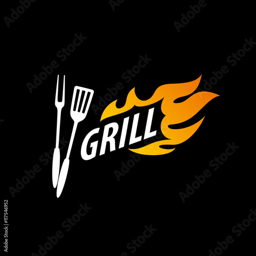 Barbecue party logo