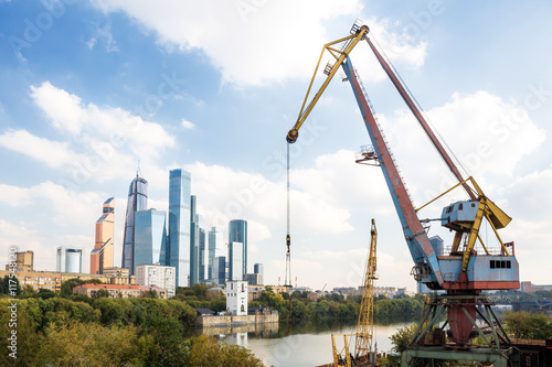 Port crane in Moscow