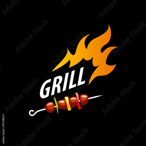 Barbecue party logo