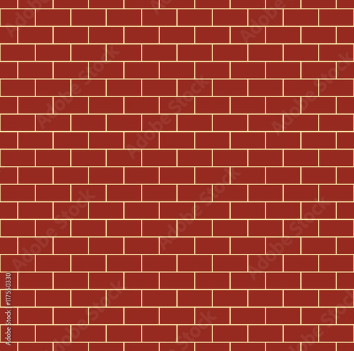 Red Brick Wall Seamless Pattern