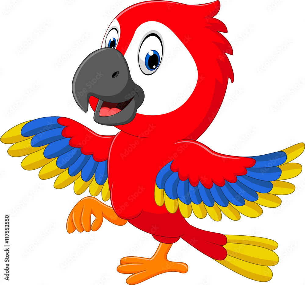 illustration of cute macaw cartoon Stock Vector | Adobe Stock illustration of cute macaw cartoon Stock Vector | Adobe Stock