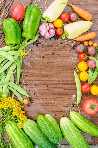 fresh vegetables on the table