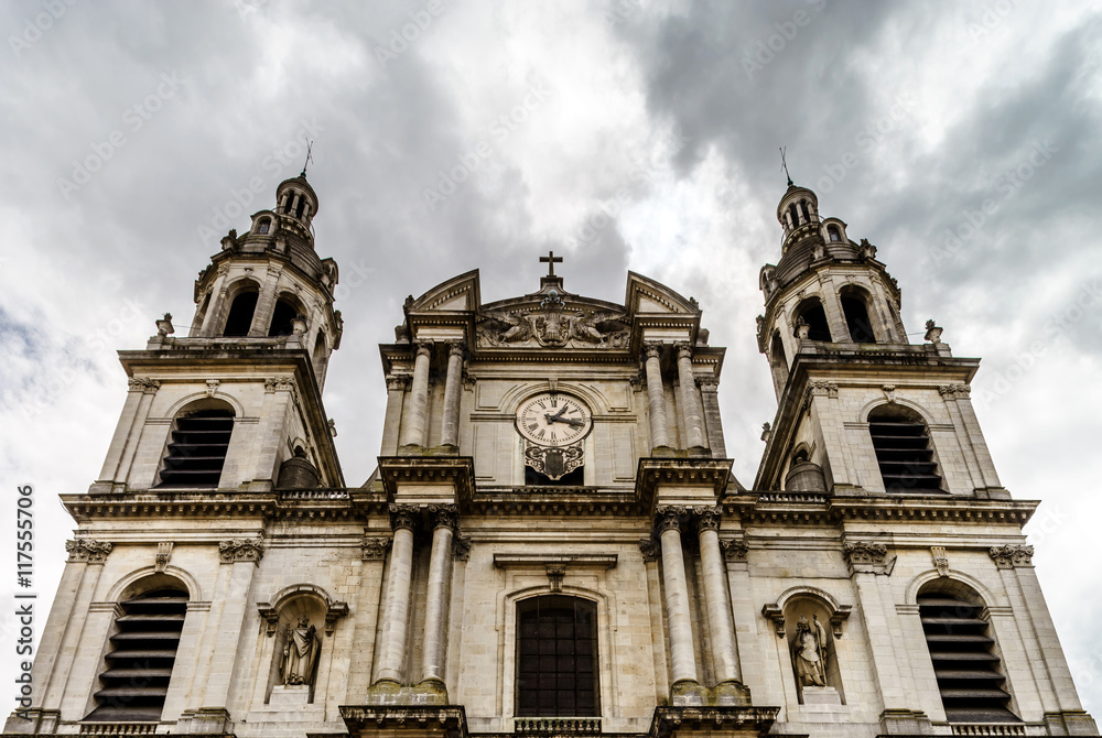 Beautiful cathedral church in Nancy, France