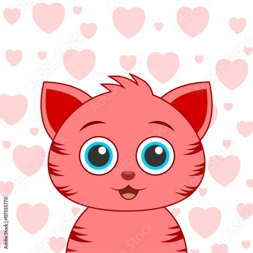 Cute cartoon cat