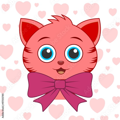 Cute cartoon cat