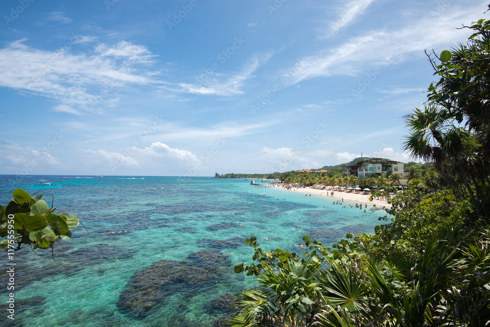 View of West Bay Roatan, Honduras