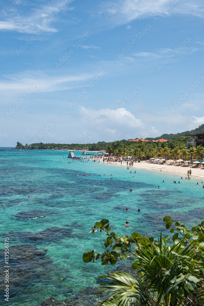 View of West Bay Roatan, Honduras