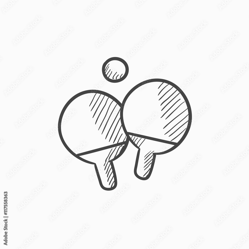 How to draw table tennis  LetsDrawIt