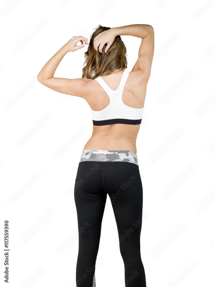 beautiful young women with sportswear in studio beautiful young women with sportswear in studio