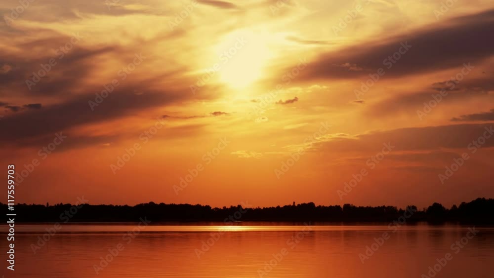 Colour Sunset At The River Colour Sunset At The River