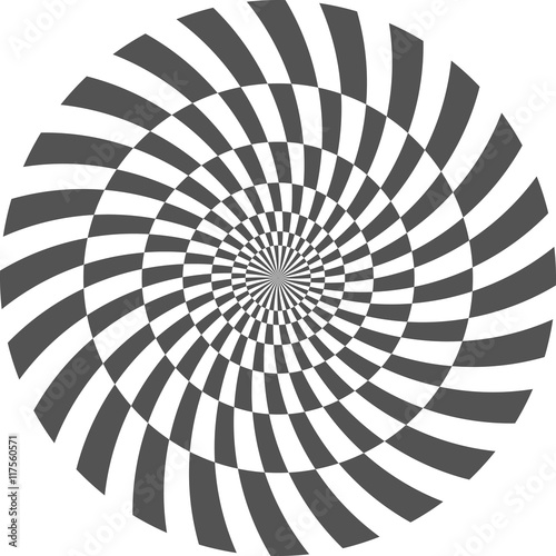 Spiral Optical Illusion Pattern Background