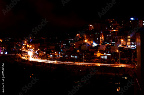 Bustling Da Lat City at Night © panithi33