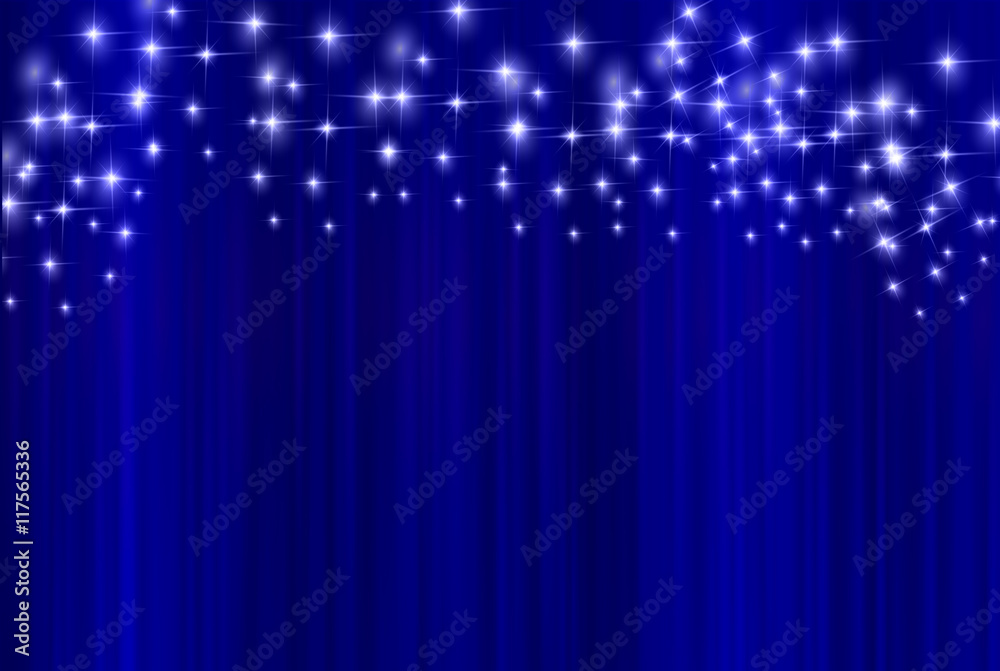 Fototapeta premium クリスマス 雪 光 背景