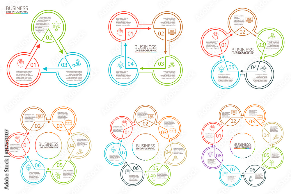 Thin line flat elements for infographic. Thin line flat elements for infographic.
