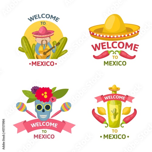 Mexican Welcome Emblem Set