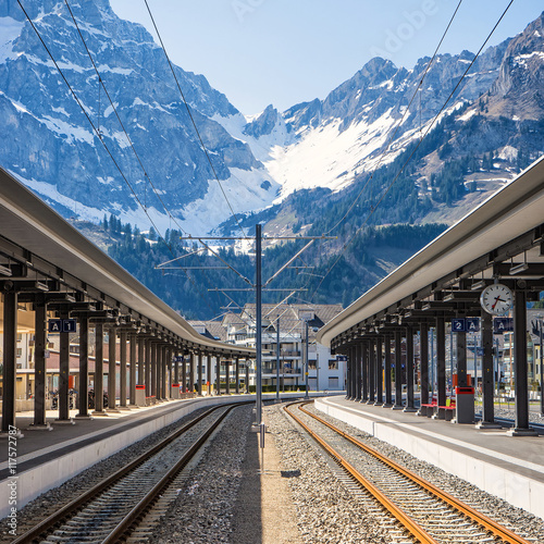 Switzerland train station.